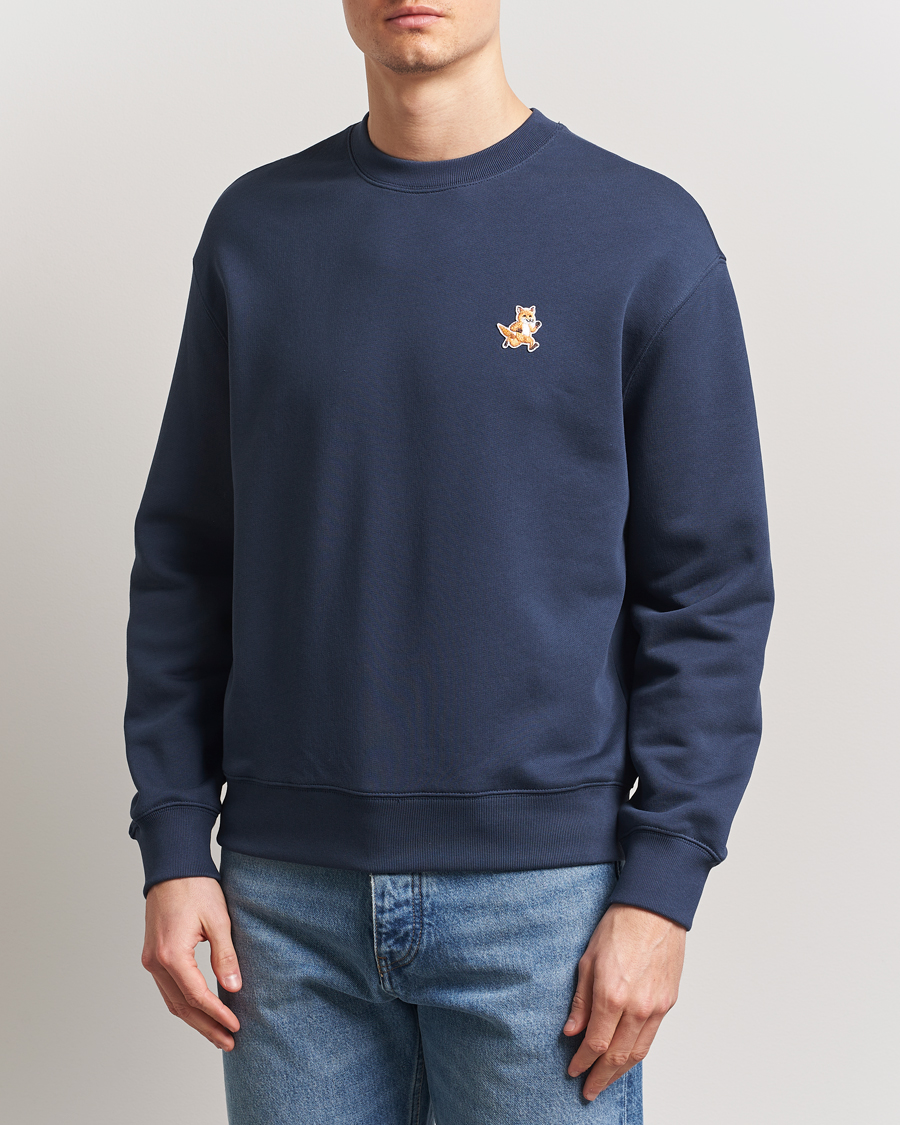 Herr | Tröjor | Maison Kitsuné | Speedy Fox Sweatshirt Ink Blue
