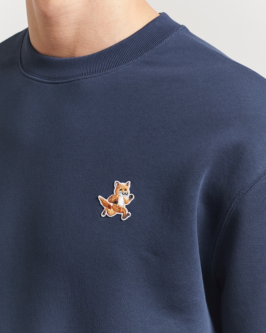 Herr | Tröjor | Maison Kitsuné | Speedy Fox Sweatshirt Ink Blue