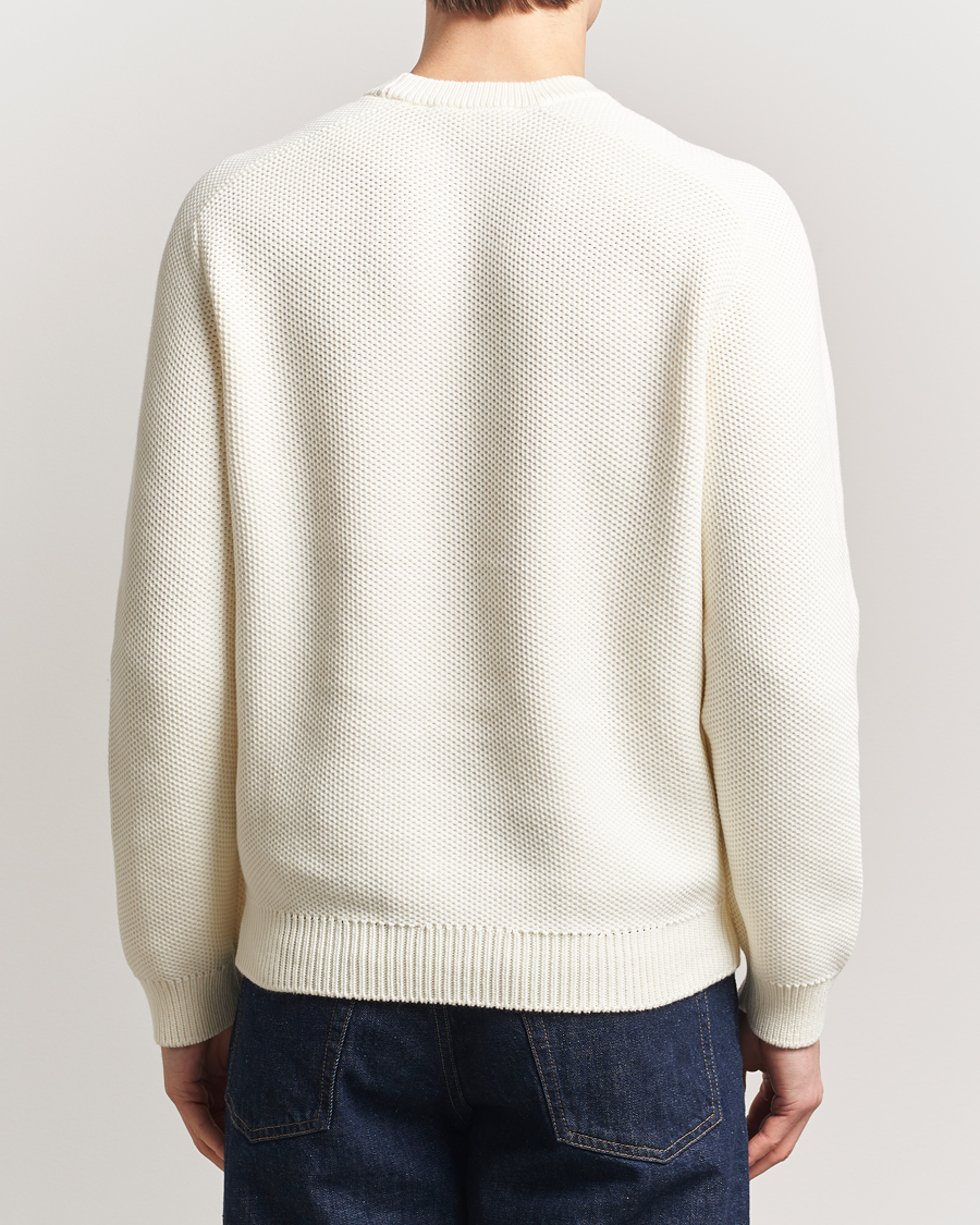 Herr | Tröjor | Maison Kitsuné | Varsity Embroidered Sweater Milk