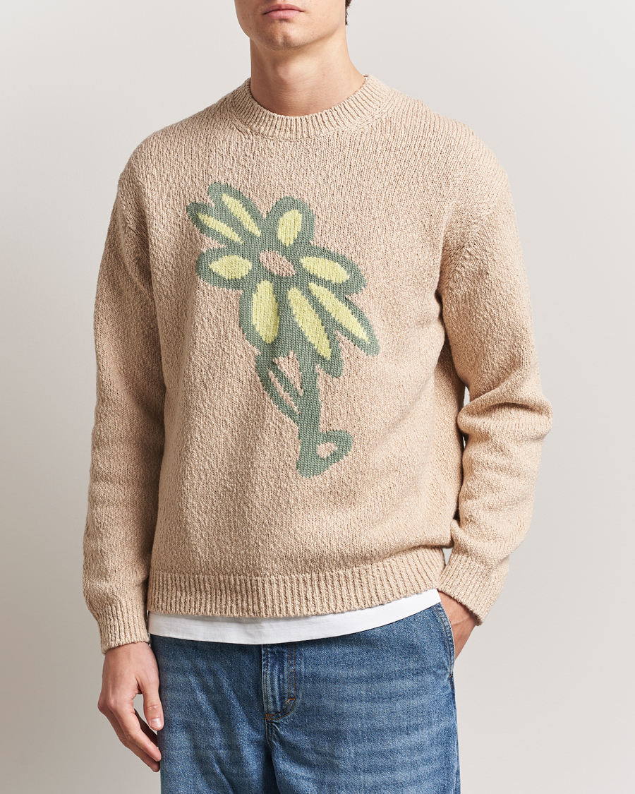 Herr | Tröjor | Maison Kitsuné | Abstract Daisy Sweater Dune
