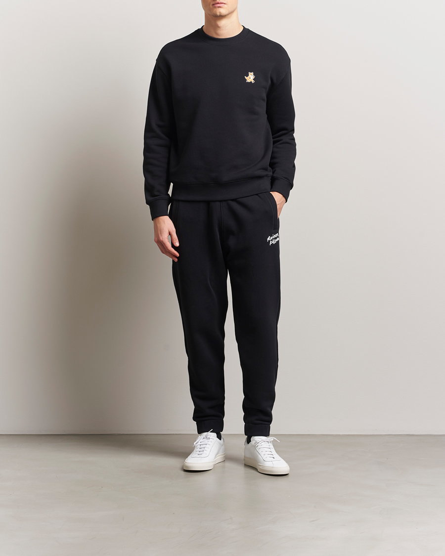 Herr | Byxor | Maison Kitsuné | Handwriting Sweatpants Black
