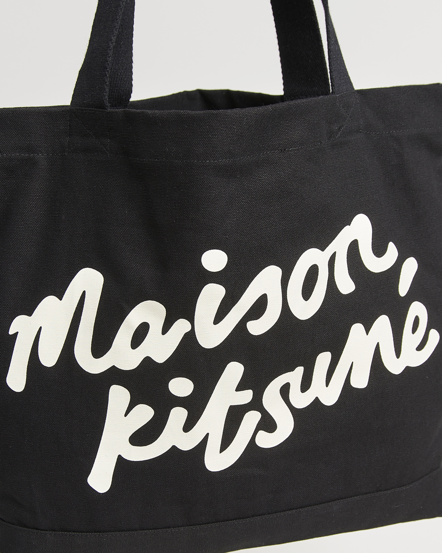 Herr | Väskor | Maison Kitsuné | Handwriting Tote Bag Black