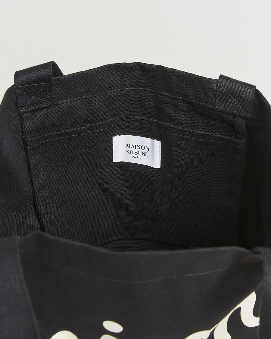 Herr | Väskor | Maison Kitsuné | Handwriting Tote Bag Black