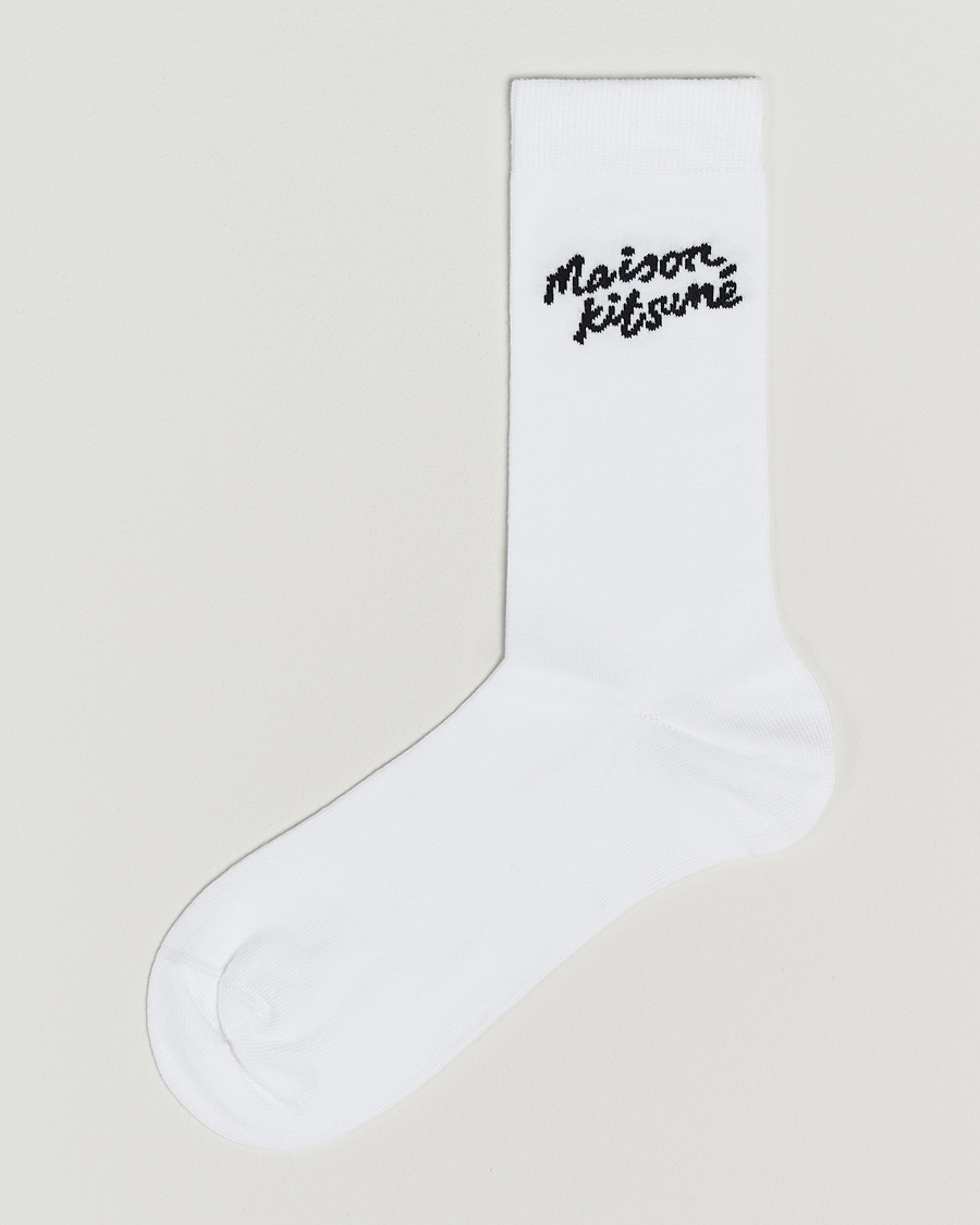 Herr | Underkläder | Maison Kitsuné | Handwriting Socks White