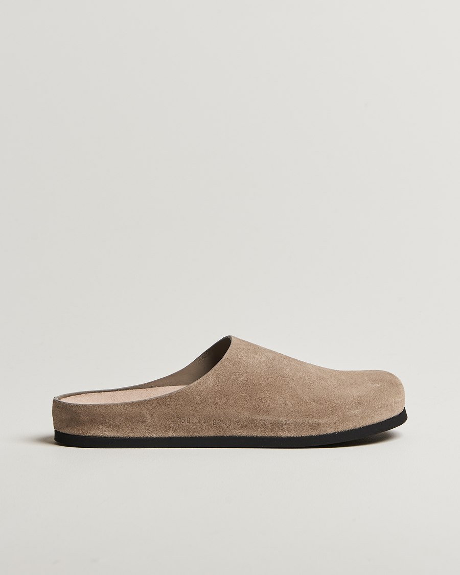 Herr | Common Projects Suede Clog Taupe | Common Projects | Suede Clog Taupe