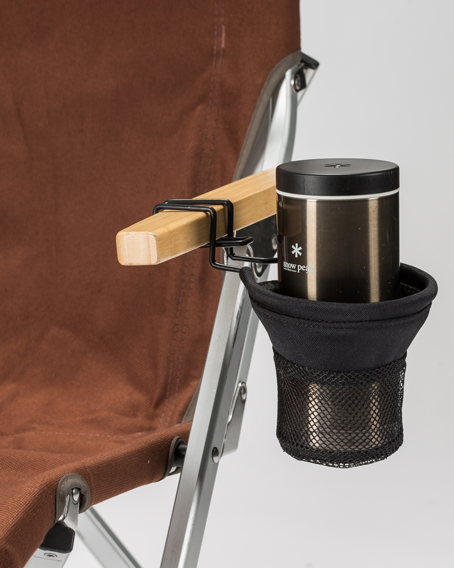 Herr | Outdoor living | Snow Peak | Low Chair Cup Holder Black