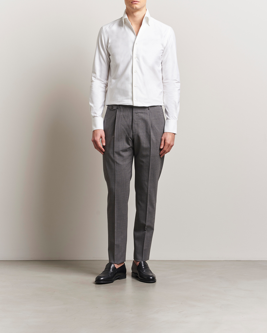Herr | Skjortor | 100Hands | Button Down Oxford Shirt White