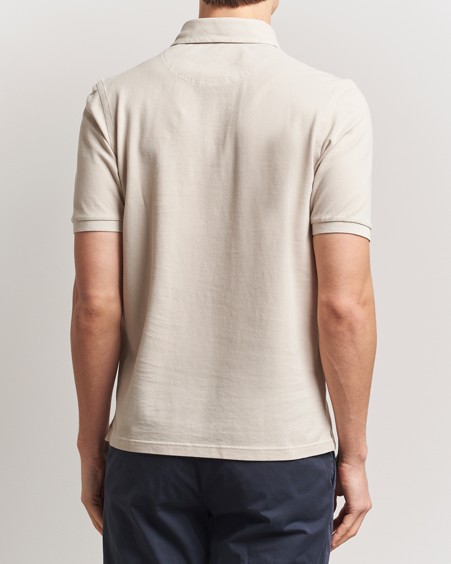 Herr | Pikéer | Gran Sasso | Washed Polo Beige Melange