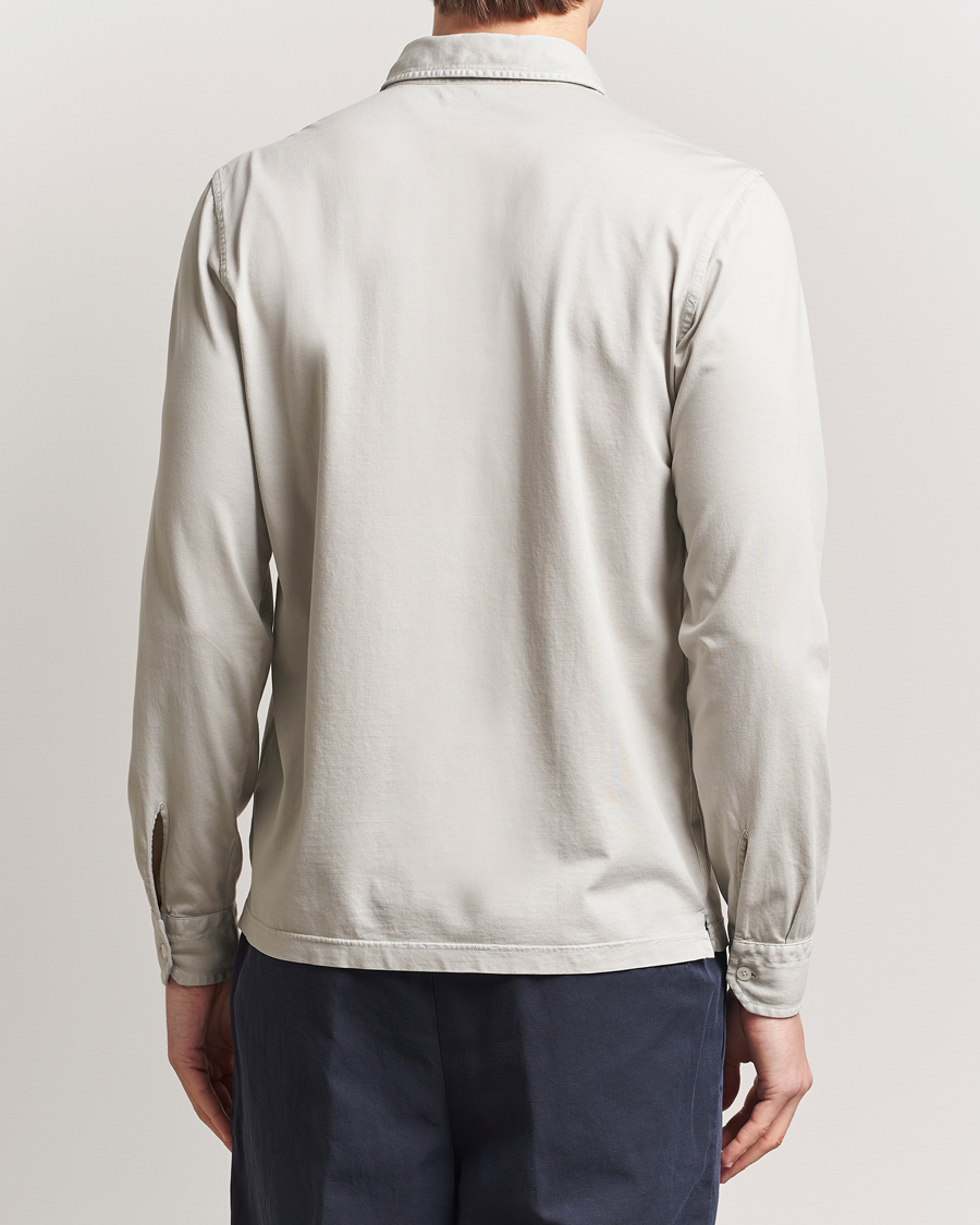 Herr | Skjortor | Gran Sasso | Washed Cotton Jersey Shirt Beige