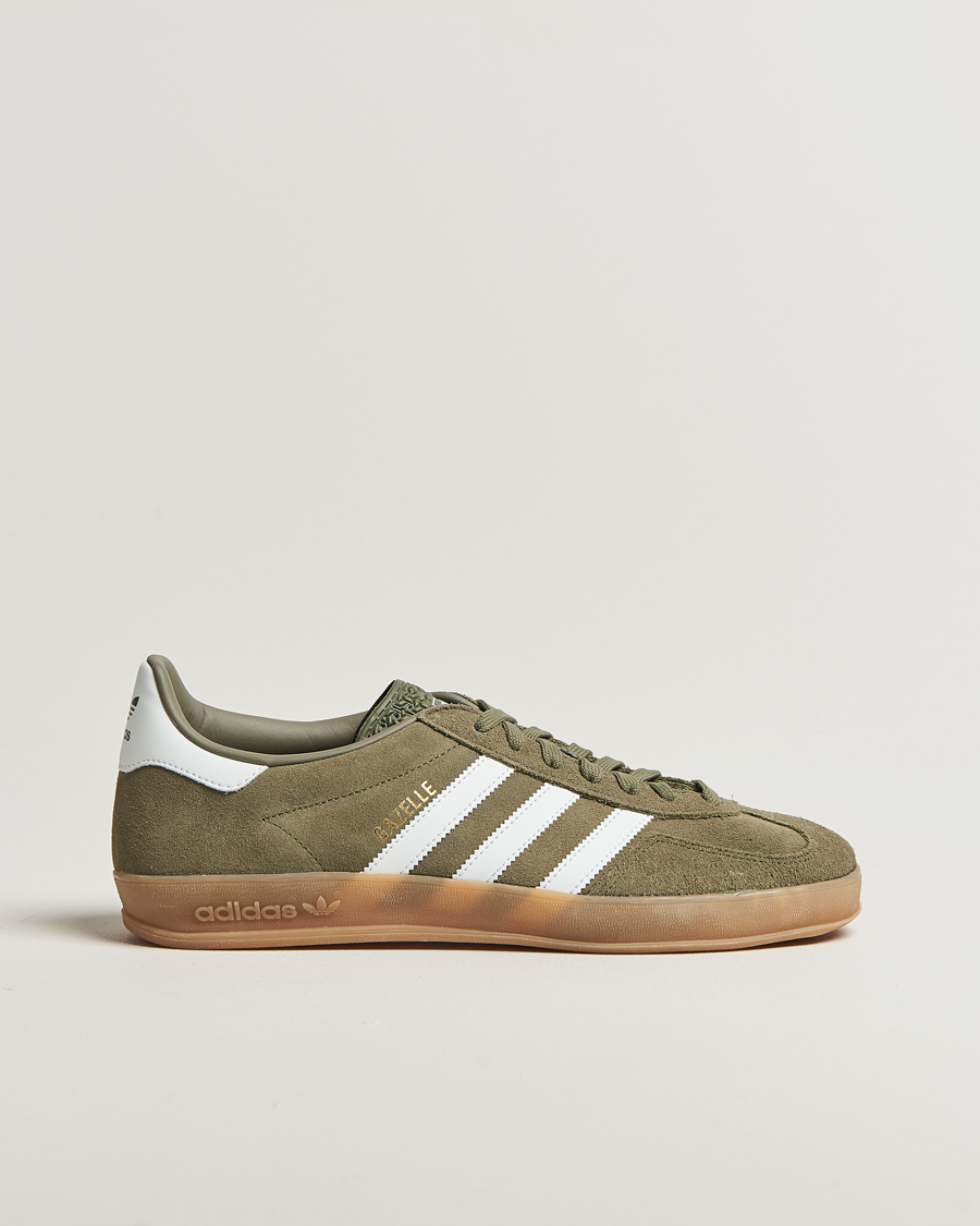 Herr | Sneakers | adidas Originals | Gazelle Indoor Sneaker Olive/White