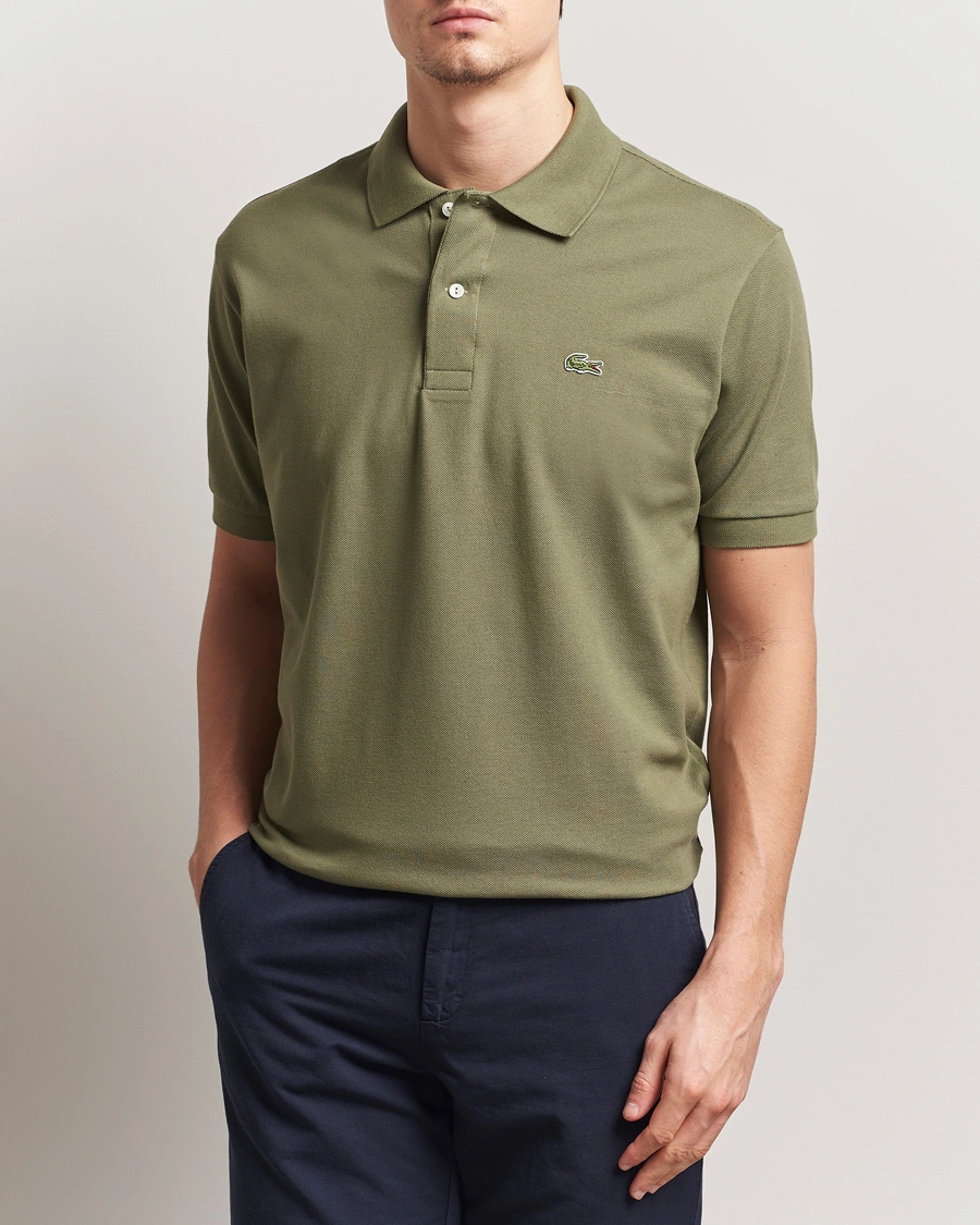Herr | Pikéer | Lacoste | Original Polo Piké Khaki Green