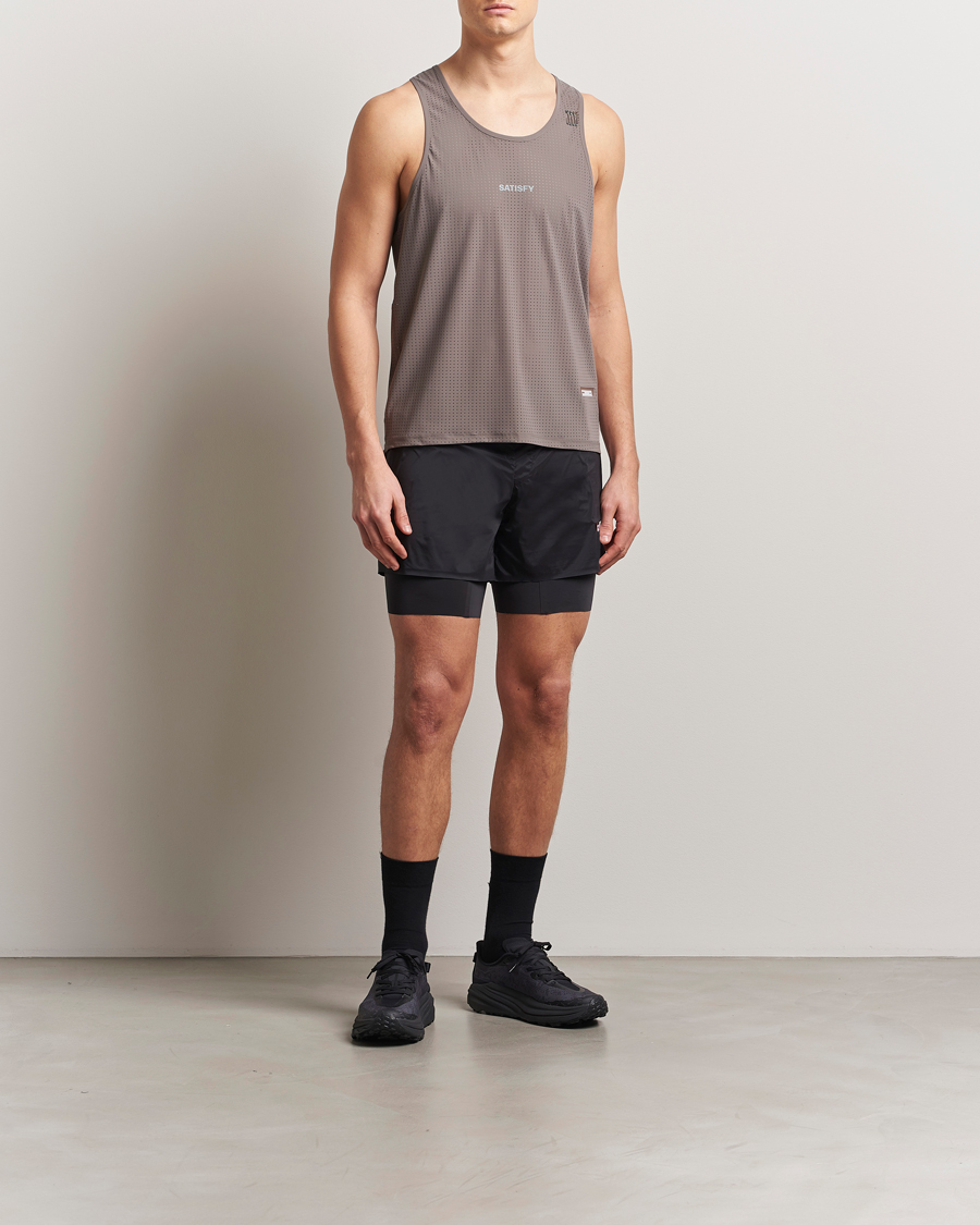 Herr | T-Shirts | Satisfy | Space-O Singlet Taupe