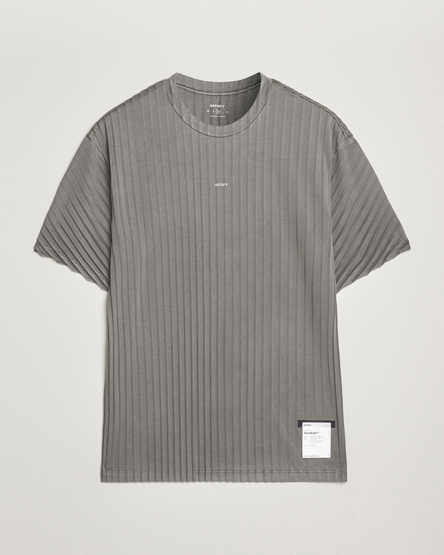 Herr | T-Shirts | Satisfy | Pleated AuraLite T-Shirt Mineral Graphite