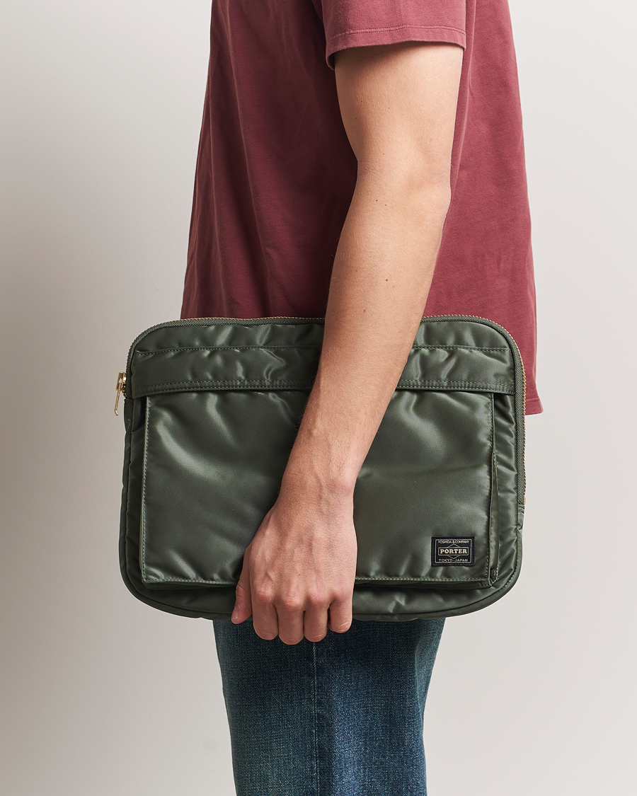 Herr | Väskor | Porter-Yoshida & Co. | New Tanker Document Case Sage Green