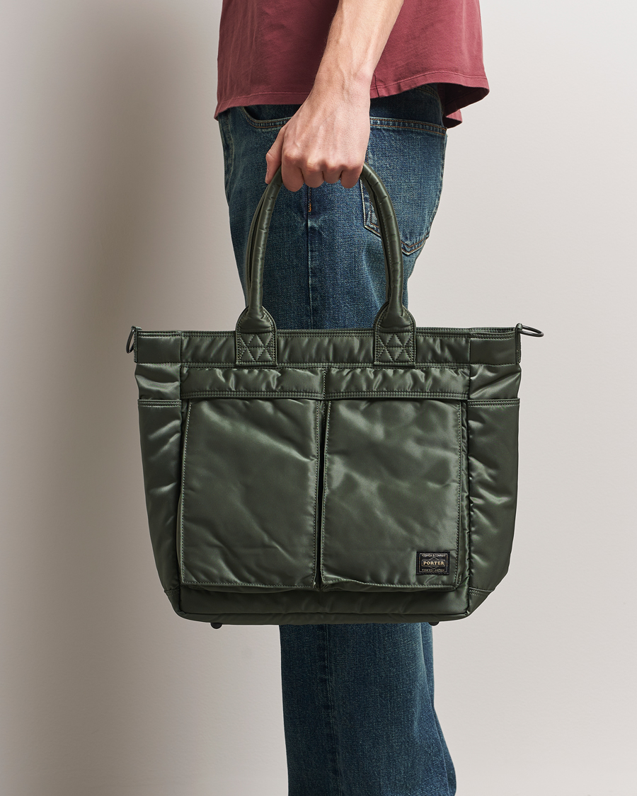 Herr | Väskor | Porter-Yoshida & Co. | Tanker Tote Bag Sage Green