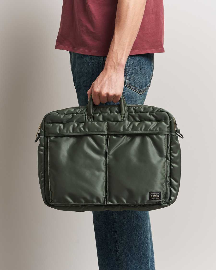 Herr | Väskor | Porter-Yoshida & Co. | Porter-Yoshida & Co.Tanker 2Way Document BagSage Green