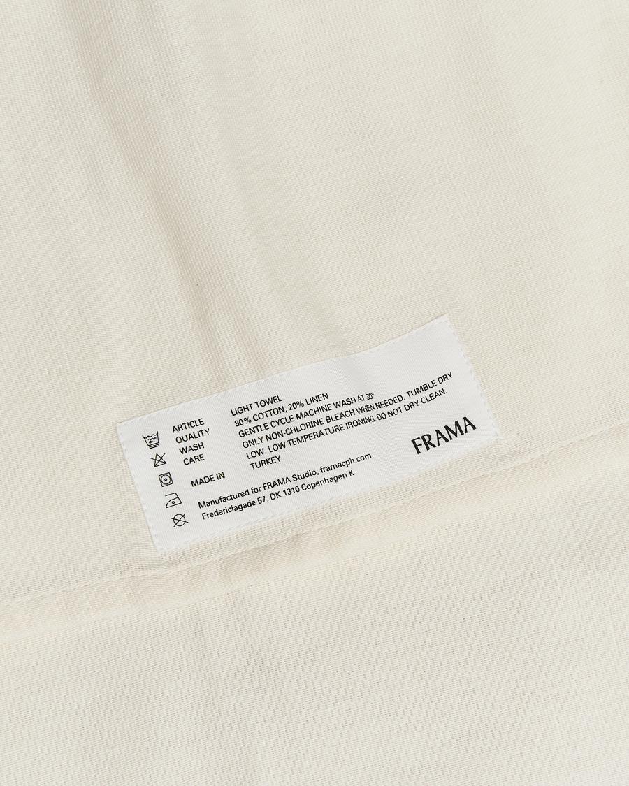 Herr | Textilier | Frama | Light Bath Towel 70X140cm Bone White