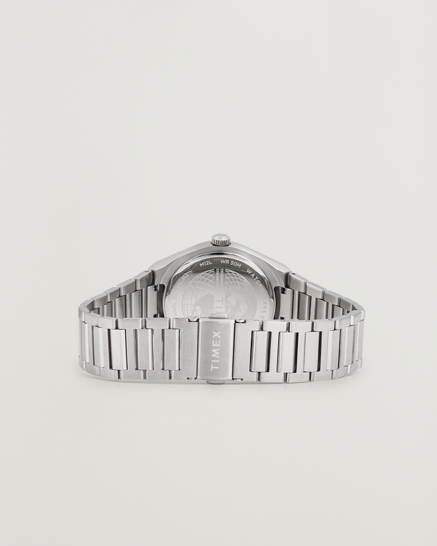 Herr | Timex Q Timex Continental GMT Stainless Steel 39mm Black Dial | Timex | Q Continental GMT Stainless Steel 39mm Black Dial