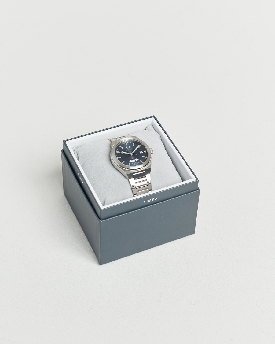 Herr | Timex Q Timex Continental GMT Stainless Steel 39mm Black Dial | Timex | Q Continental GMT Stainless Steel 39mm Black Dial