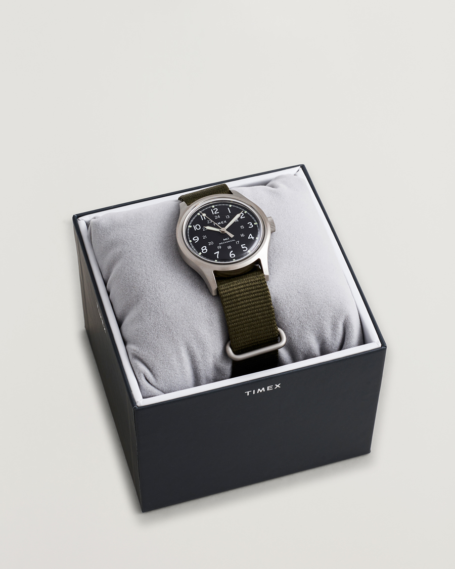 Herr | Timex MK1 Hand Wind 36mm Green Black Dial | Timex | MK1 Hand Wind 36mm Green Black Dial