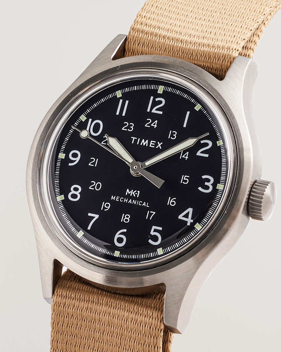 Herr | Timex MK1 Hand Wind 36mm Tan Black Dial | Timex | MK1 Hand Wind 36mm Tan Black Dial