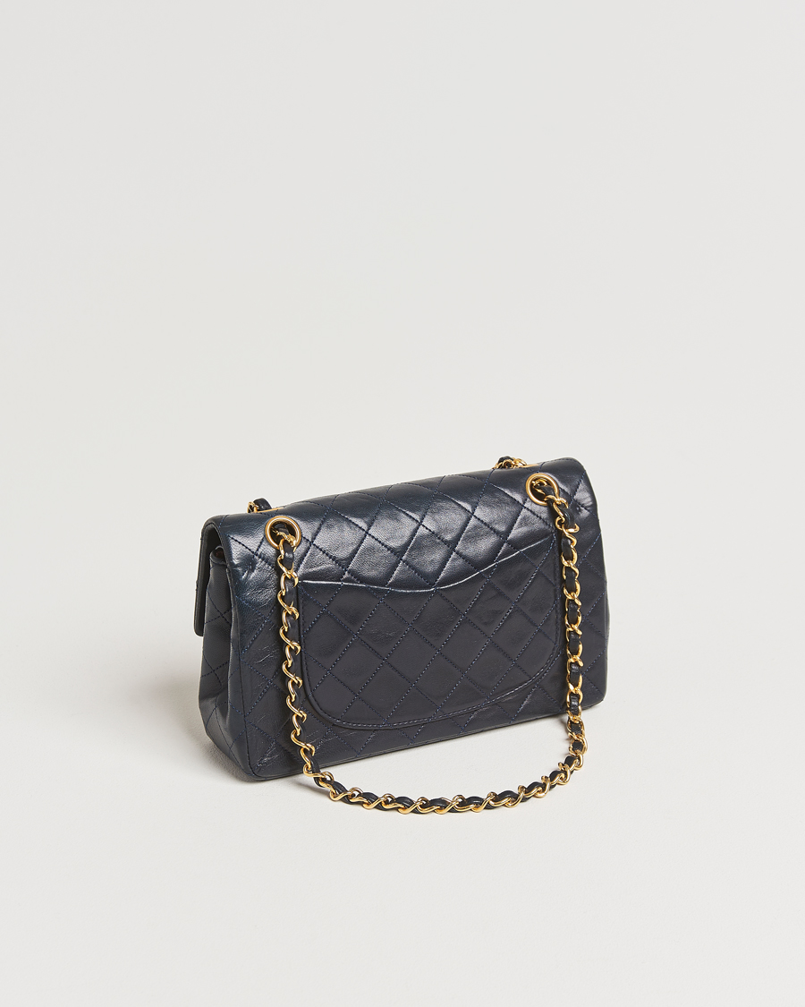 Herr | Gifts for Her | Chanel Pre-Owned | Classic Small Double Flap Bag Lambskin Navy