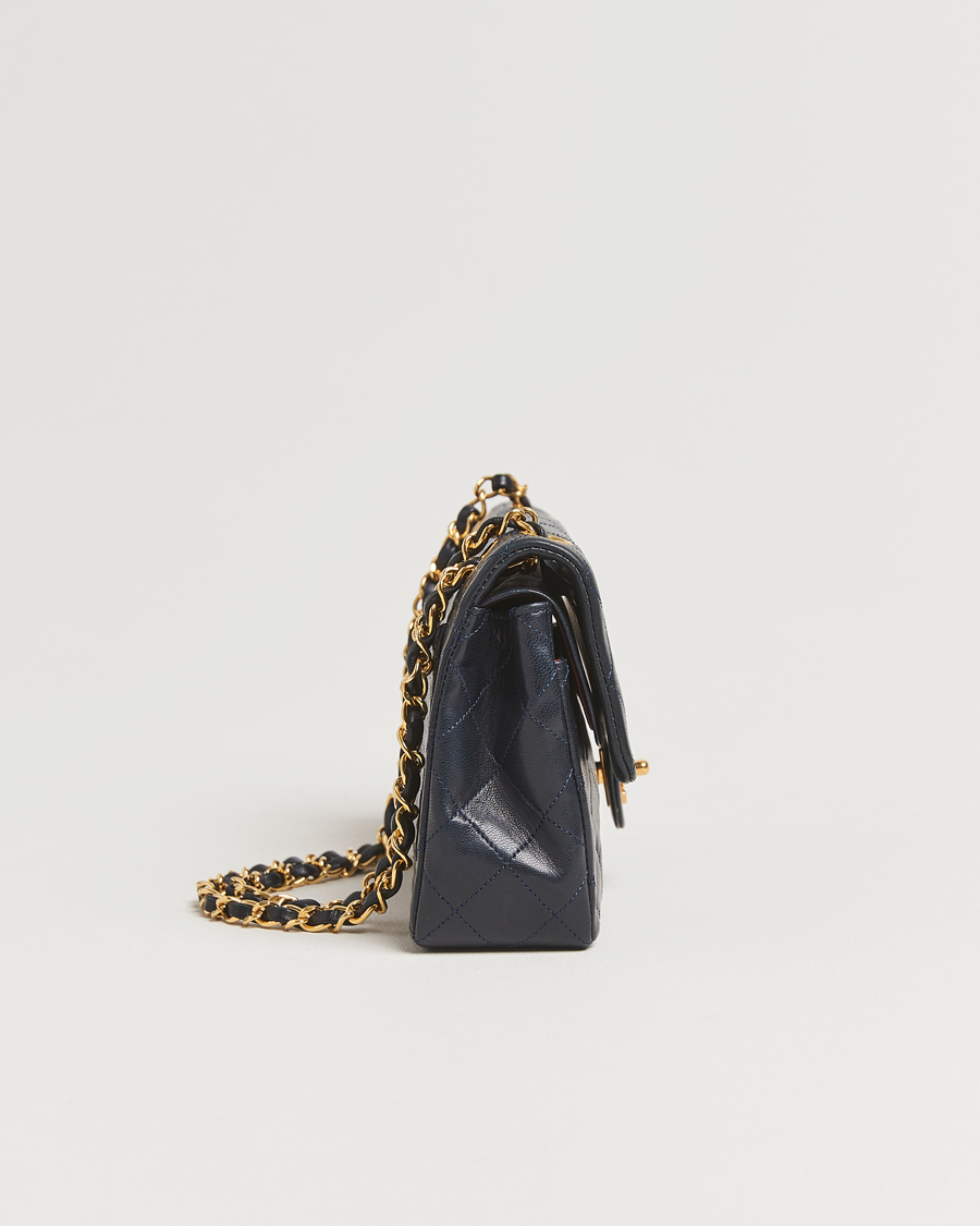 Herr | Gifts for Her | Chanel Pre-Owned | Classic Small Double Flap Bag Lambskin Navy