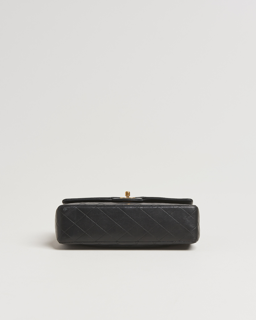 Herr | Chanel Pre-Owned Classic Medium Double Flap Bag Lambskin Black | Chanel Pre-Owned | Classic Medium Double Flap Bag Lambskin Black