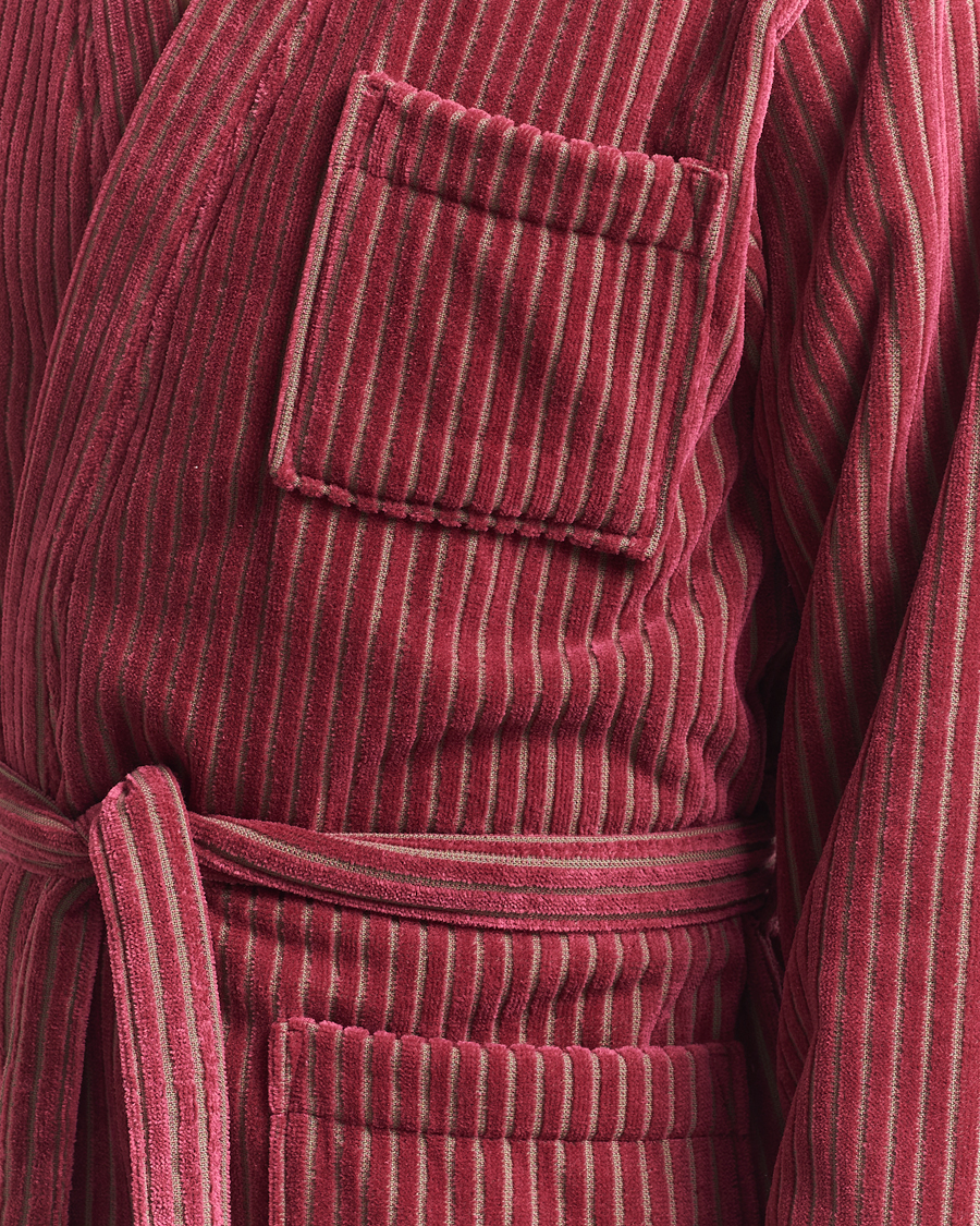 Herr | OAS Striped Velour Robe Botanico | OAS | Striped Velour Robe Botanico