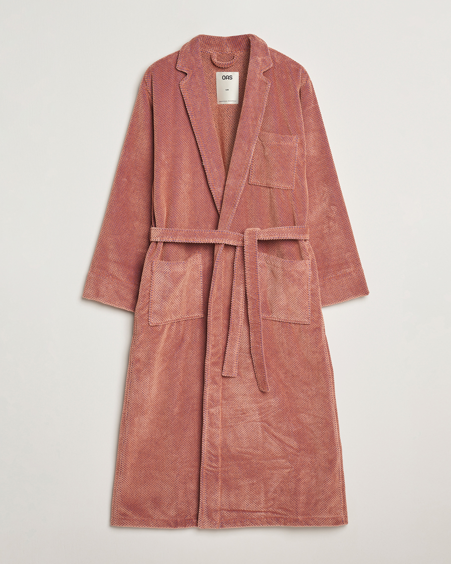 Herr | OAS Velour Long Robe Roza | OAS | Velour Long Robe Roza