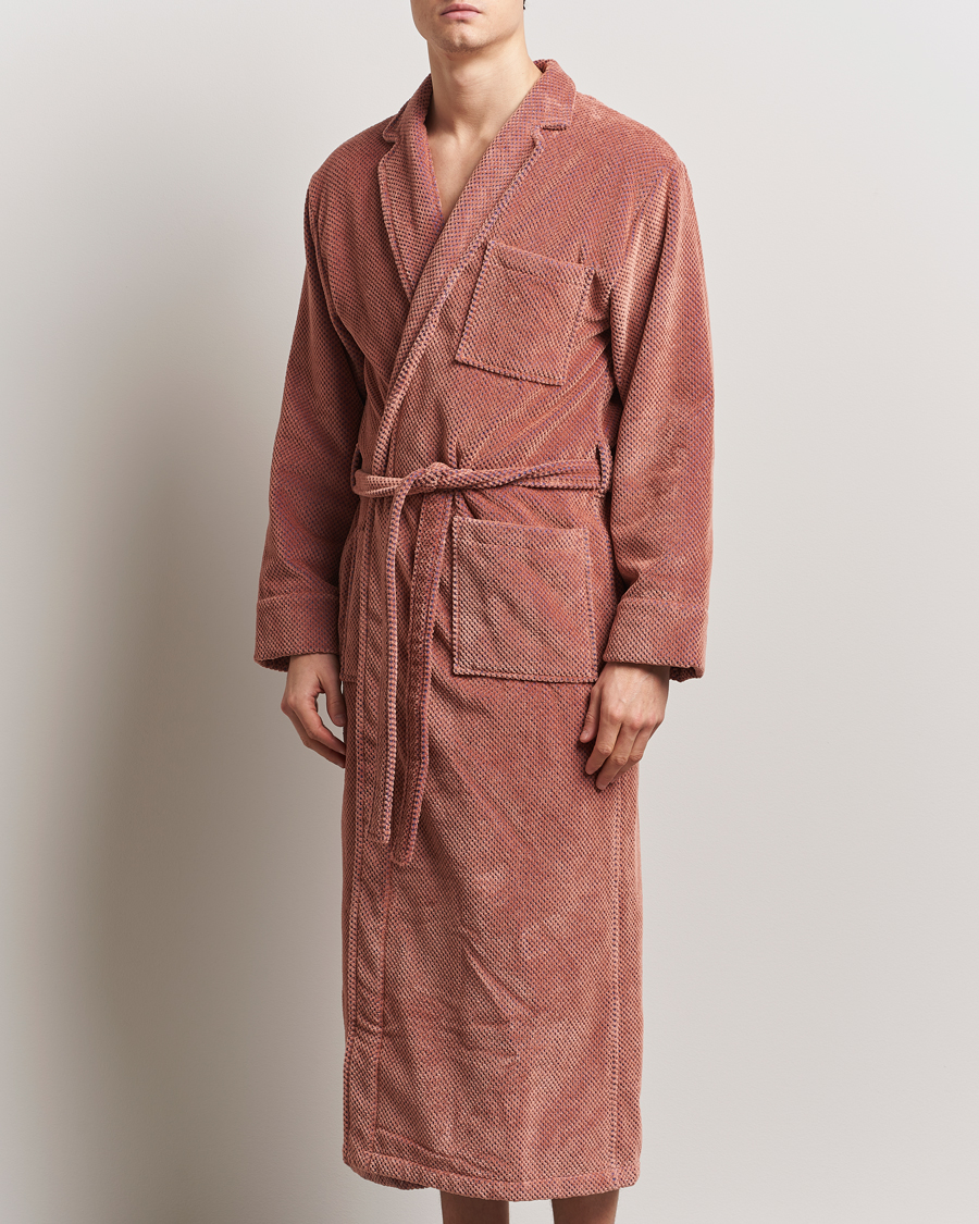 Herr | Pyjamas & Morgonrockar | OAS | Velour Long Robe Roza