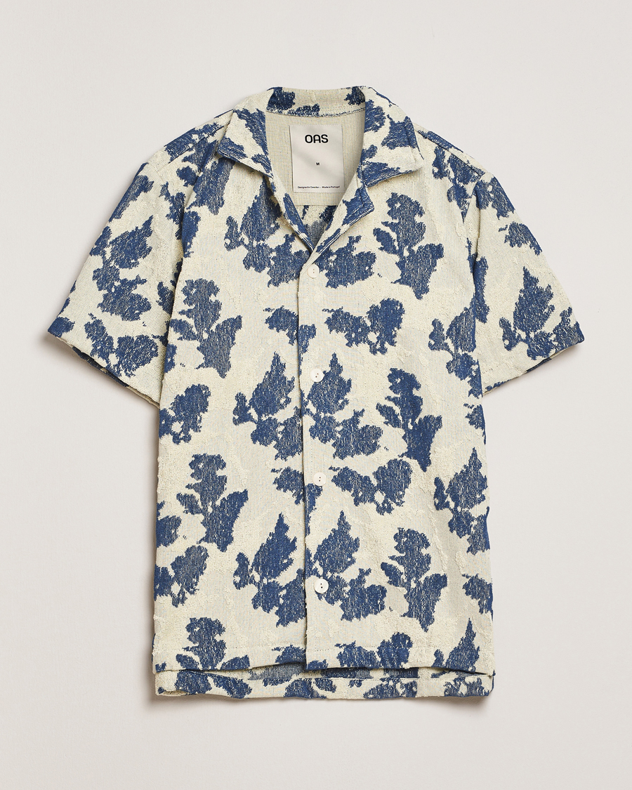Herr | Skjortor | OAS | Short Sleeve Cuba Terry Shirt Sail Contrast