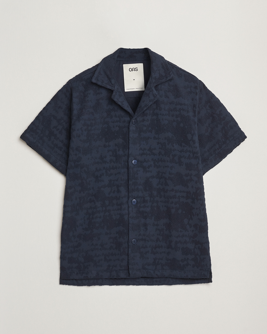 Herr | Skjortor | OAS | Short Sleeve Cuba Terry Shirt Night Lagoon