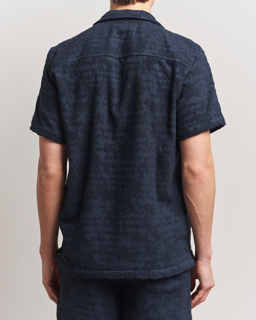 Herr | Skjortor | OAS | Short Sleeve Cuba Terry Shirt Night Lagoon