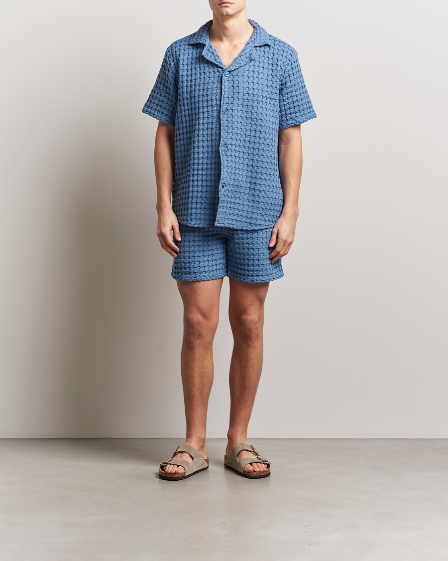 Herr | Skjortor | OAS | Cuba Waffle Shirt Coronet
