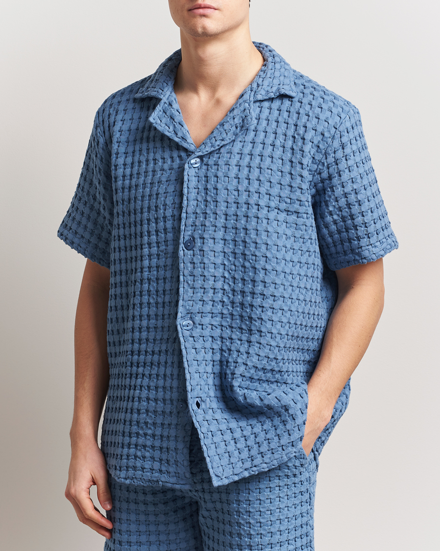 Herr | Skjortor | OAS | Cuba Waffle Shirt Coronet