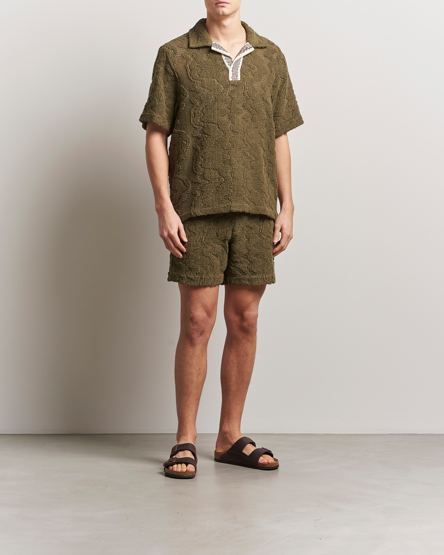 Herr | Shorts | OAS | Cuba Crochet Shorts Pine Verve
