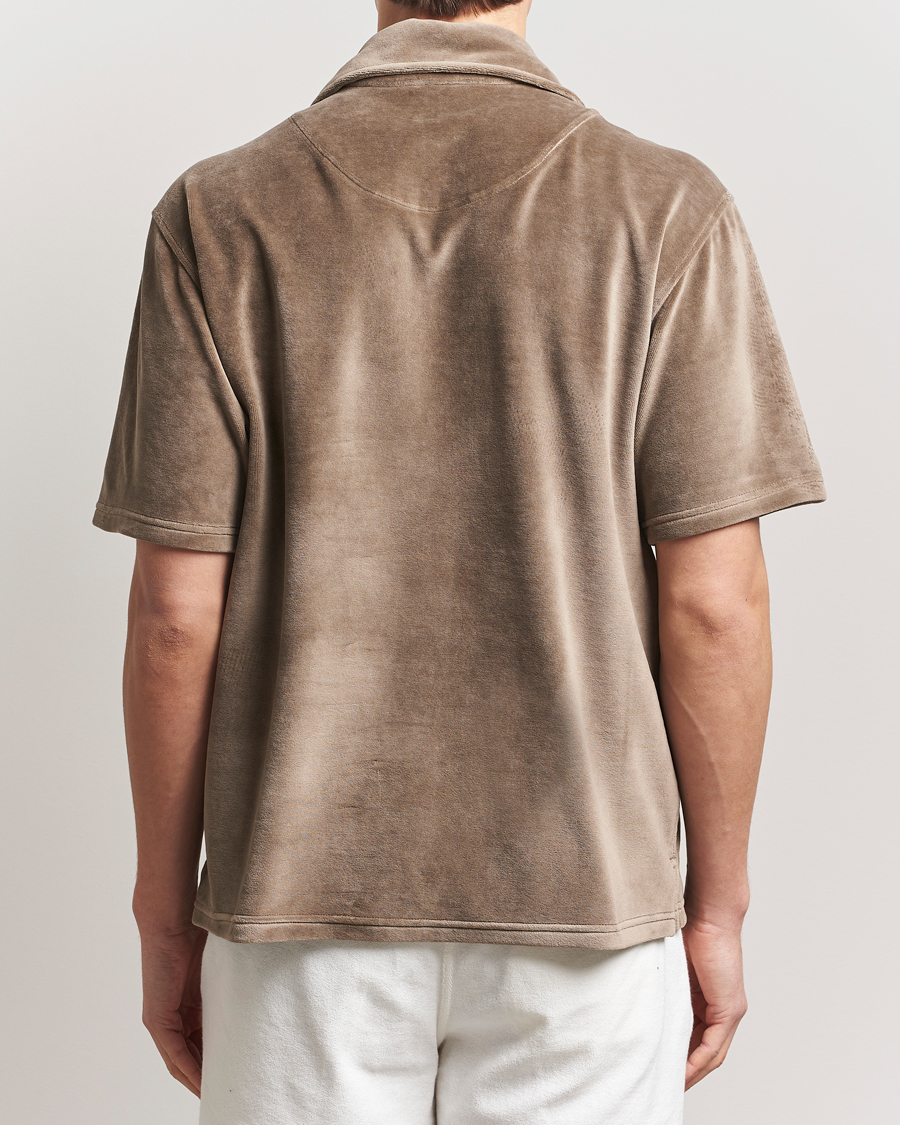 Herr | Pikéer | OAS | Velour Shirt Morel Girona