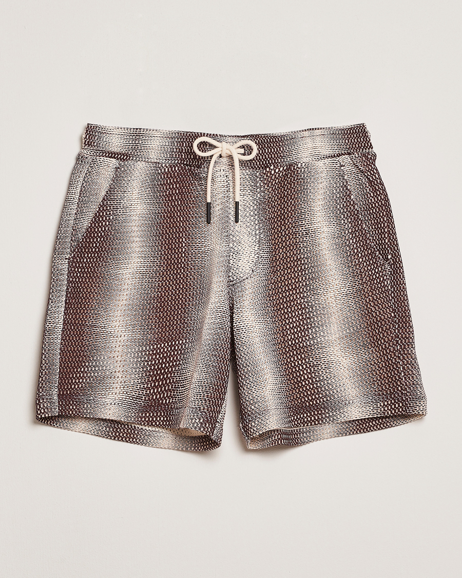 Herr | Shorts | OAS | Cotton Net Shorts Merlot Echo