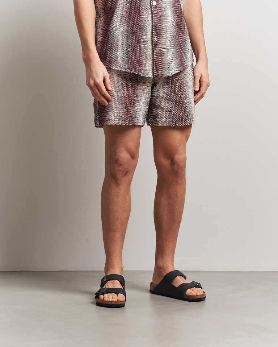Herr | Shorts | OAS | Cotton Net Shorts Merlot Echo