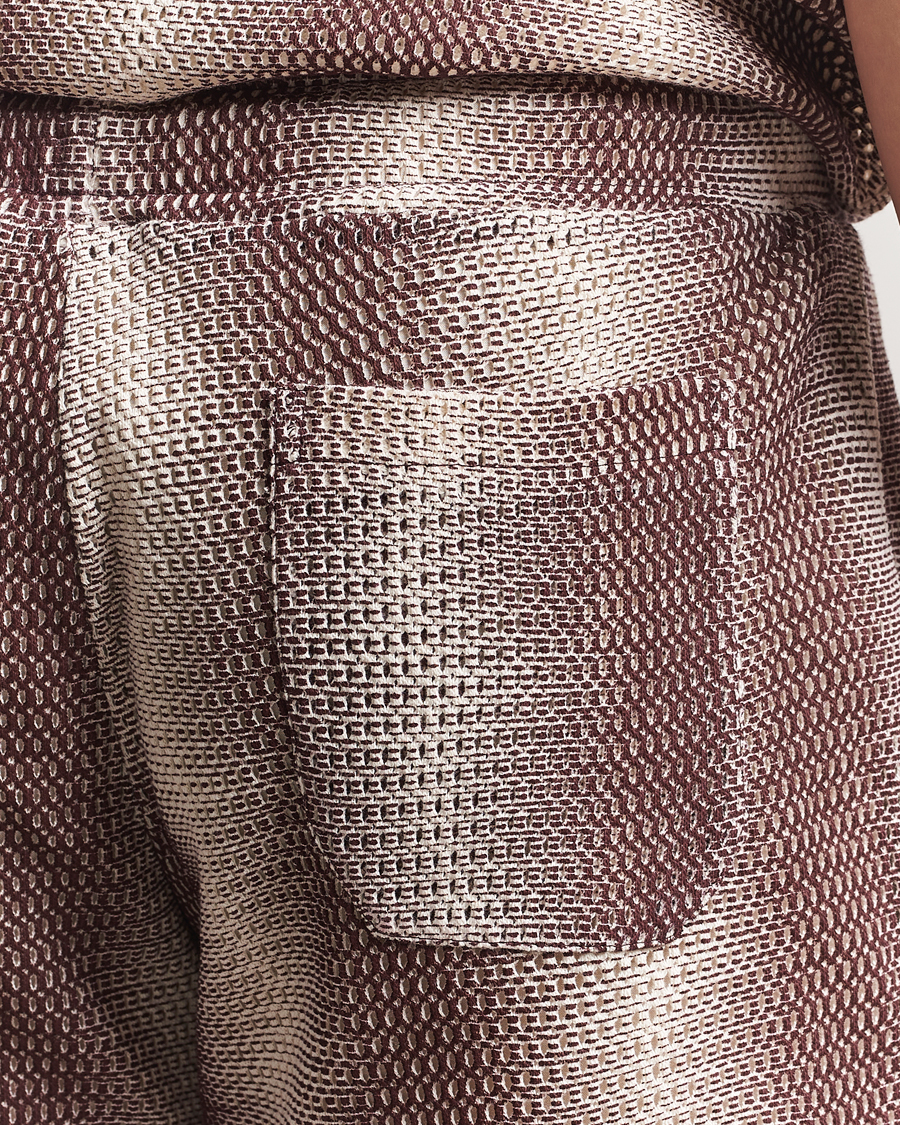 Herr | Shorts | OAS | Cotton Net Shorts Merlot Echo