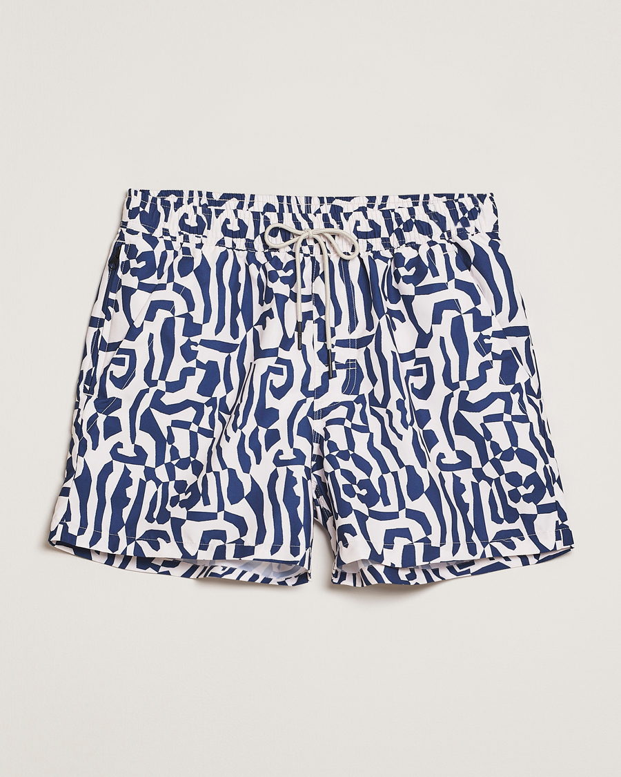 Herr | Badbyxor | OAS | Printed Swimshorts Marbling