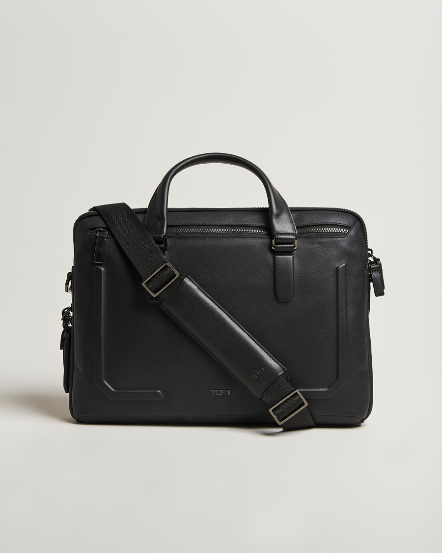 Herr | TUMI Harrison Sycamore Slim Leather Brief Black | TUMI | Harrison Sycamore Slim Leather Brief Black
