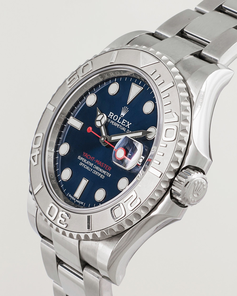 Herr | Rolex Pre-Owned Yacht Master Oyster Perpetual Steel Platinum | Rolex Pre-Owned | Yacht Master Oyster Perpetual Steel Platinum