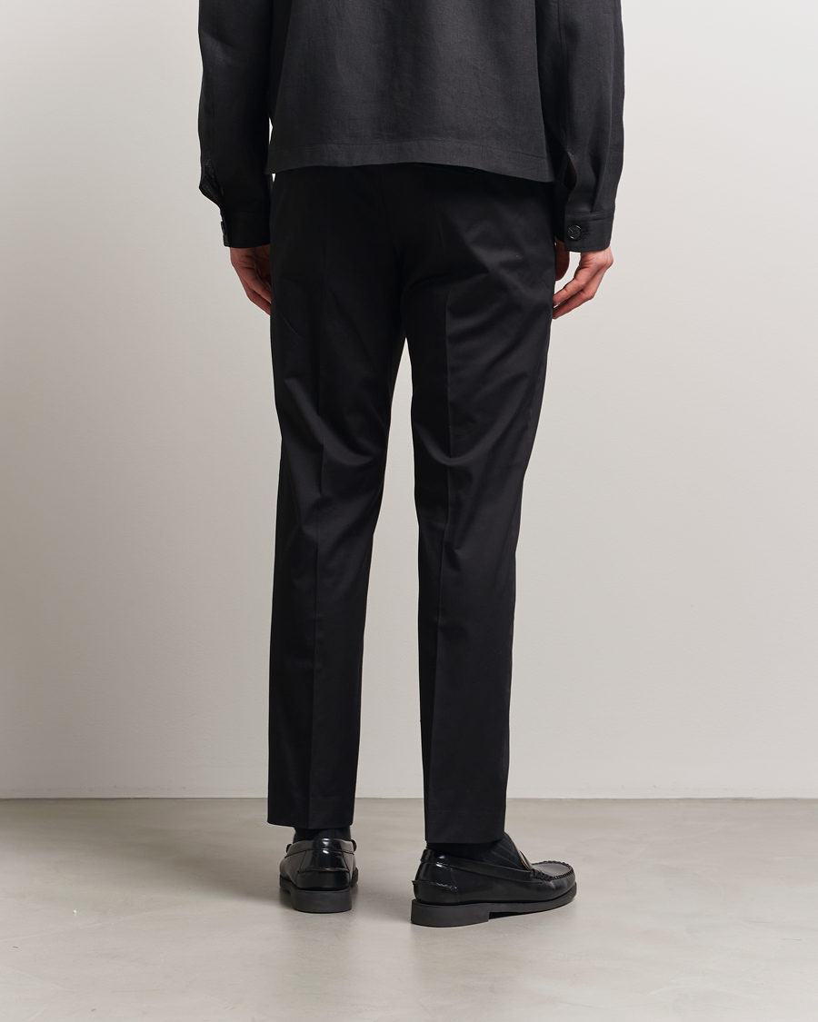 Herr | Byxor | Tiger of Sweden | Tannen Cotton Drawstring Trousers Black