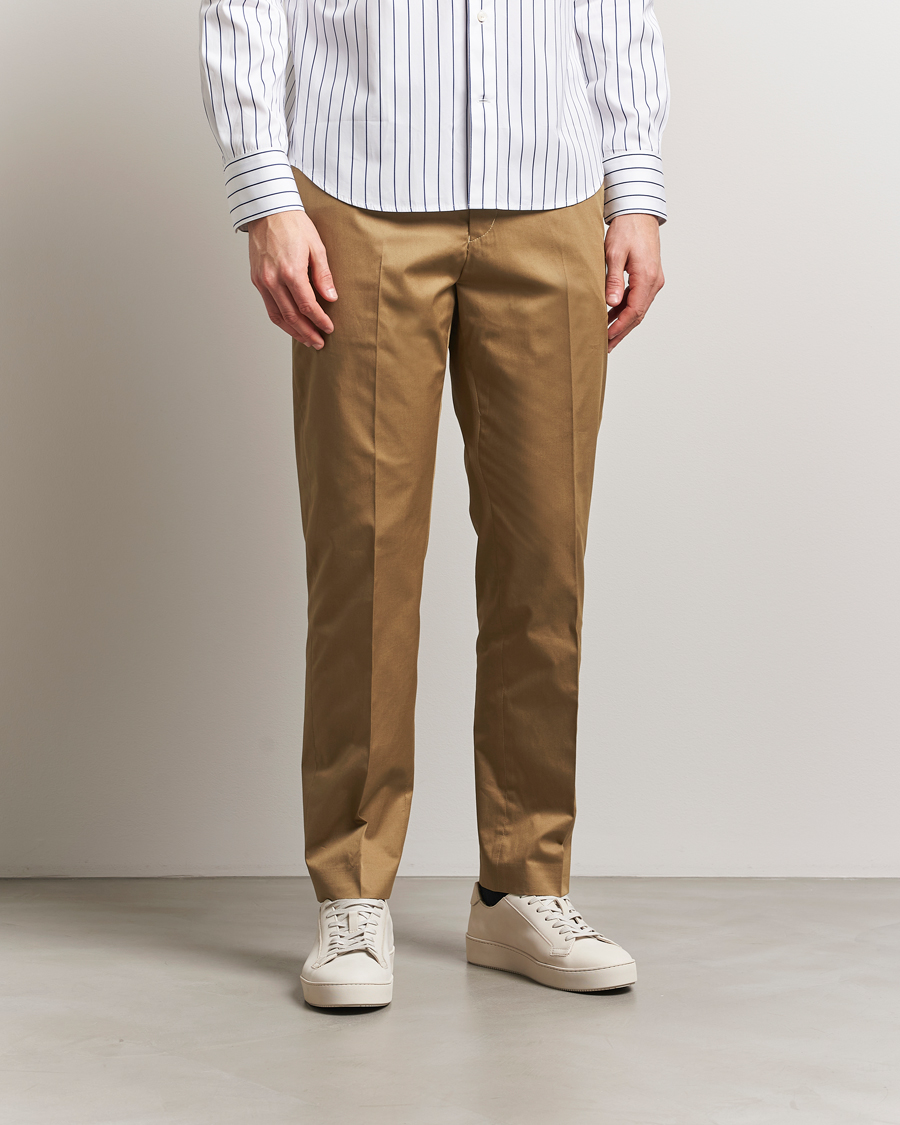 Herr | Byxor | Tiger of Sweden | Tannen Cotton Drawstring Trousers Beige