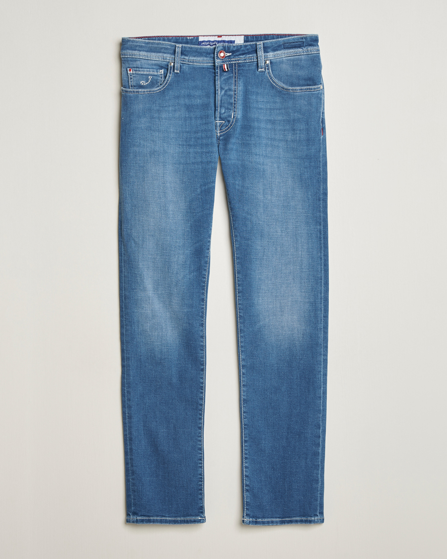 Herr | Jeans | Jacob Cohën | Bard Slim Fit Stretch Vintage Jeans Medium Blue