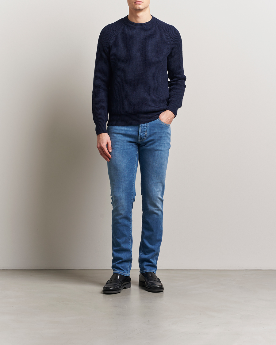 Herr | Jeans | Jacob Cohën | Bard Slim Fit Stretch Vintage Jeans Medium Blue