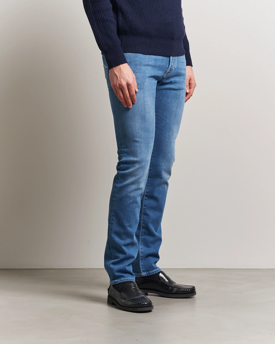 Herr | Jeans | Jacob Cohën | Bard Slim Fit Stretch Vintage Jeans Medium Blue