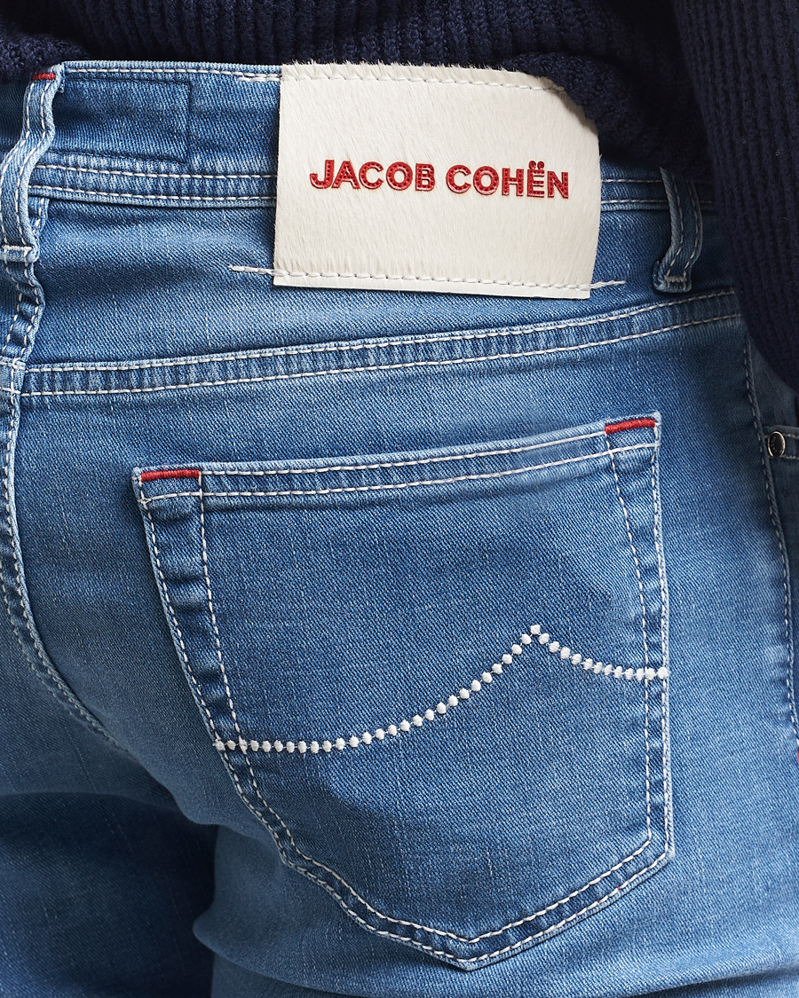Herr | Jeans | Jacob Cohën | Bard Slim Fit Stretch Vintage Jeans Medium Blue